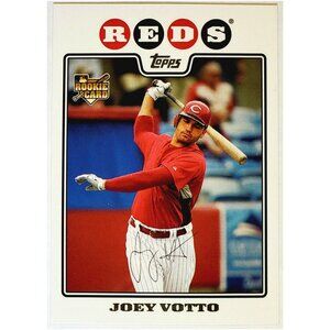 JOEY VOTTO ROOKIE 2008 TOPPS #319, CINCINNATI REDS, MVP, "FLAGSHIP"